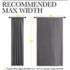 image:imageNICETOWN Blackout Curtain Panels for Window  Energy Efficient amp Noise Reducing Thermal Insulated Rod Pocket Blackout DrapesDraperies for Living Room Grey 2 Panels W52 inches x L84 inches