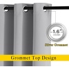 image:imageNICETOWN Blackout Curtain for Sliding Glass Door  Patio Door Curtains Thermal Insulated Wide DrapesDraperies for BedroomLiving Room Silver Grey 1 Panel 100 by 84Inch