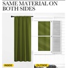 image:imageNICETOWN Blackout Curtains for Living Curtains Olive 2 Panels 29 by 30 Room Darkening Window Curtain Panels EasyCare Solid Thermal Insulated DraperiesDrapes for Daughter Room