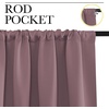 image:imageNICETOWN Blackout Curtains for RV Windows Dry Rose 29 by 20 2 Panels Room Darkening Window Curtain Panels EasyCare Solid Thermal Insulated DraperiesDrapes for Daughter Room
