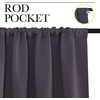 image:imageNICETOWN Blackout Curtains for RV Windows Greyish Purple 29 by 20 2 Panels Room Darkening Window Curtain Panels EasyCare Solid Thermal Insulated DraperiesDrapes for Daughter Room