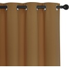 image:imageNICETOWN Blackout Drapery Curtain Panel 90 inches Long  Window Treatment Thermal Insulated Grommet Blackout CurtainDrape for Bedroom Living Room Gold Brown 1 Panel 46 by 90 inches