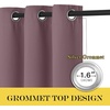 image:imageNICETOWN Blackout Living Room Curtain 108 inches Long  Grommet Thermal Insulated Cold amp Heat Blocking Window Treatment Sound Reducing Drape for Bedroom Dry Rose 1 Piece W52 x L108