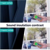 image:imageNICETOWN Blackout Room Warming Curtains 80 inches Long Full Light Blocking Drapes with Black Liner for Nursery Thermal Insulated Draperies for Hall Villa Navy Blue 2 Pieces 42 Wide Each Panel