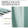 image:imageNICETOWN Blackout Window Curtains 70 L 2 Panels 34 inch Aqua Blue Grommet Top Room Darkening Thermal Insulated Vertical Window Drapes Modern for FlatApartment