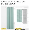 image:imageNICETOWN Blackout Window Curtains 70 L 2 Panels 34 inch Aqua Blue Grommet Top Room Darkening Thermal Insulated Vertical Window Drapes Modern for FlatApartment