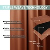 image:imageNICETOWN Burnt Orange Blackout Curtains 90 inches Long Full Light Blocking Drapes with Black Liner for Nursery Thermal Insulated Draperies for Hall Villa 2 Pieces 46 Wide Each Panel