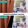 image:imageNICETOWN Burnt Orange Blackout Curtains 90 inches Long Full Light Blocking Drapes with Black Liner for Nursery Thermal Insulated Draperies for Hall Villa 2 Pieces 46 Wide Each Panel