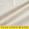 image:imageNICETOWN Farmhouse Style 100 Blackout Natural Linen Warm Curtains 90 inches Length for Winter 2 Panels 52 W Cold Reducing Window Draperies with Thermal Insulated Liners for Dining Room