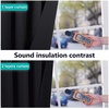 image:imageNICETOWN HighEnd Thermal Curtains Full Blackout Curtains 72 Inches Long for Dining Room Soundproof Window Treatment Drapes for Hall Room Black 46 Wide Per Panel Set of 2 Panels