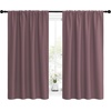 image:imageNICETOWN Kitchen Curtains Short Blackout Curtains amp Drapes Home Decoration Privacy Thermal Insulated Curtains for Unicorn Theam Room Dry Rose 42 Wide 54 Long 2 PCs