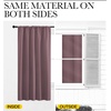 image:imageNICETOWN Kitchen Curtains Short Blackout Curtains amp Drapes Home Decoration Privacy Thermal Insulated Curtains for Unicorn Theam Room Dry Rose 42 Wide 54 Long 2 PCs