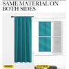 image:imageNICETOWN Peacock Blue Blackout Curtains Panels for Window Thermal Insulated Rod Pocket Blackout DrapesDraperies for Living Room 2 Panels W42 x L63 inches