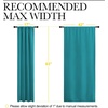 image:imageNICETOWN Peacock Blue Blackout Curtains Panels for Window Thermal Insulated Rod Pocket Blackout DrapesDraperies for Living Room 2 Panels W42 x L63 inches