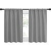 image:imageNICETOWN RV Blackout Curtains for Camper Windows Short Room Darkening Curtains for Kitchen Home Decoration Thermal Insulated Blackout Drapes for Small Windows Silver Grey 2 Panels W29 x L30