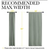 image:imageNICETOWN Window Curtains Blackout Drapes  Thermal Insulated Solid Rod Pocket Blackout CurtainsDraperies for Living Room Sage Green One Pair 34 by 84Inch
