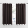 image:imageNICETOWN Blackout Curtain Panels 45 inches Long  Noise Reducing Thermal Insulated Solid Rod Pocket Window DrapesDraperies for Kids Room Toffee Brown 1 Pair 42 inches by 45 Inch