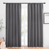 image:imageNICETOWN Blackout Curtain Panels for Window  Energy Efficient amp Noise Reducing Thermal Insulated Rod Pocket Blackout DrapesDraperies for Living Room Grey 2 Panels W52 inches x L84 inches