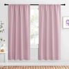 image:imageNICETOWN Blackout Curtains for Living Curtains Baby Pink 2 Panels 42 by 72 Room Darkening Window Curtain Panels EasyCare Solid Thermal Insulated DraperiesDrapes for Daughter Room