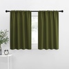 image:imageNICETOWN Blackout Curtains for Living Curtains Olive 2 Panels 29 by 30 Room Darkening Window Curtain Panels EasyCare Solid Thermal Insulated DraperiesDrapes for Daughter Room