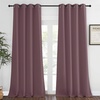 image:imageNICETOWN Blackout Living Room Curtain 108 inches Long  Grommet Thermal Insulated Cold amp Heat Blocking Window Treatment Sound Reducing Drape for Bedroom Dry Rose 1 Piece W52 x L108