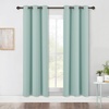 image:imageNICETOWN Blackout Window Curtains 70 L 2 Panels 34 inch Aqua Blue Grommet Top Room Darkening Thermal Insulated Vertical Window Drapes Modern for FlatApartment