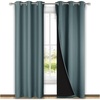 image:imageNICETOWN Full Shade Curtain Panels 37 Wide x 80 Long Greyish Blue Pair of Thermal Insulated amp Energy Efficiency Blackout Drapes for Living Room Lined Silky Performance Window Dressing