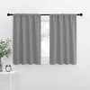 image:imageNICETOWN RV Blackout Curtains for Camper Windows Short Room Darkening Curtains for Kitchen Home Decoration Thermal Insulated Blackout Drapes for Small Windows Silver Grey 2 Panels W29 x L30