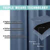 image:imageNICETOWN 100 Blackout Curtains 95 inches Long Pair of Energy Smart amp Noise Blocking Out Drapes for Baby Room Window Thermal Insulated Guest Room Lined Window Dressing Stone Blue 62 inches Wide