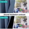 image:imageNICETOWN 100 Blackout Curtains 95 inches Long Pair of Energy Smart amp Noise Blocking Out Drapes for Baby Room Window Thermal Insulated Guest Room Lined Window Dressing Stone Blue 62 inches Wide