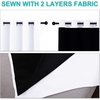 image:imageNICETOWN White 100 Blackout Curtains for Windows Super HeavyDuty Black Lined Total Darkness Drapes for Bedroom Privacy Assured Window Treatment for Patio Pack of 2 55 inches W x 102 inches L