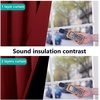 image:imageNICETOWN 100 Blackout Curtains with Black Liner Backing Thermal Insulated Curtains for Living Room Home Decoration Burgundy Red 42 inches Wide x 84 inches Long Per Panel Set of 2 Panels