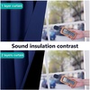 image:imageNICETOWN 100 Blackout Lined Curtains Royal Blue 1 Pair 70 Width x 63 Length Each Panel 2 Thick Layers Completely Blackout Window Treatment Thermal Insulated Drapes for KitchenBedroom