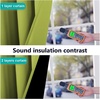 image:imageNICETOWN 100 Blackout Short Curtains with Black Liners 2 Panels 37 W by 63 L Fresh Green Solid Thermal Insulated Full Blackout 2Layer Lined Drapes Energy Efficiency Window Drapes for Bedroom