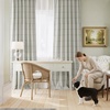image:imageNICETOWN 100 Blackout Taupe Plaid Valances Taupe W26xL18 2 Panels  Rod Pocket amp Back Tab Kitchen Curtains Brighton Windowpane Pattern for CafeBlack
