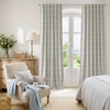 image:imageNICETOWN 100 Blackout Taupe Plaid Valances Taupe W26xL18 2 Panels  Rod Pocket amp Back Tab Kitchen Curtains Brighton Windowpane Pattern for CafeBlack