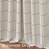 image:imageNICETOWN 100 Blackout Taupe Plaid Valances Taupe W26xL18 2 Panels  Rod Pocket amp Back Tab Kitchen Curtains Brighton Windowpane Pattern for CafeForest Green
