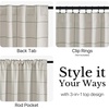 image:imageNICETOWN 100 Blackout Taupe Plaid Valances Taupe W26xL18 2 Panels  Rod Pocket amp Back Tab Kitchen Curtains Brighton Windowpane Pattern for CafeForest Green