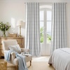 image:imageNICETOWN 100 Blackout Taupe Plaid Valances Taupe W26xL18 2 Panels  Rod Pocket amp Back Tab Kitchen Curtains Brighton Windowpane Pattern for CafeNavy Blue