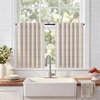 image:imageNICETOWN 100 Blackout Taupe Plaid Valances Taupe W26xL18 2 Panels  Rod Pocket amp Back Tab Kitchen Curtains Brighton Windowpane Pattern for CafeTaupe
