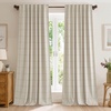 image:imageNICETOWN 100 Blackout Taupe Plaid Valances Taupe W26xL18 2 Panels  Rod Pocket amp Back Tab Kitchen Curtains Brighton Windowpane Pattern for CafeTaupe