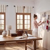 image:imageNICETOWN 100 Blackout Taupe Plaid Valances Taupe W26xL18 2 Panels  Rod Pocket amp Back Tab Kitchen Curtains Brighton Windowpane Pattern for CafeTaupe