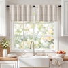 image:imageNICETOWN 100 Blackout Taupe Plaid Valances Taupe W26xL18 2 Panels  Rod Pocket amp Back Tab Kitchen Curtains Brighton Windowpane Pattern for CafeTaupe
