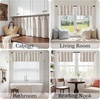 image:imageNICETOWN 100 Blackout Taupe Plaid Valances Taupe W26xL18 2 Panels  Rod Pocket amp Back Tab Kitchen Curtains Brighton Windowpane Pattern for CafeTaupe
