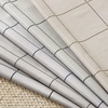 image:imageNICETOWN 100 Blackout Taupe Plaid Valances Taupe W26xL18 2 Panels  Rod Pocket amp Back Tab Kitchen Curtains Brighton Windowpane Pattern for CafeTaupe