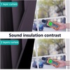 image:imageNICETOWN 100 Blackout Window Curtain Panels Greyish Purple 2 Pieces 70 Wide Each Panel Cold and Full Light Blocking Drapes with Black Liner for Nursery 84 Drop Thermal Insulated Draperies