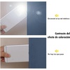 image:imageNICETOWN Cold Reducing Curtains 100 Sun Blocking Curtains Sound Proof Drapes with Black Backing Full Light Blocking Panels for Patio Sliding Door Stone Blue 1 Pair 55 inches x 102 inches