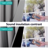 image:imageNICETOWN Extra Long Truly Blackout Drapes for Hall and Villa 46inch Width Each Panel 45inch Length Silver Grey 2 Pieces 100 Blackout Window Curtains with Black Lined for Night Shift Worker