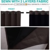 image:imageNICETOWN HighEnd Thermal Curtains Full Blackout Curtains 84 inches Long for Dining Room Soundproof Window Treatment Drapes for Hall Room Brown 70 inches Wide Per Panel Set of 2 Panels