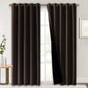image:imageNICETOWN HighEnd Thermal Curtains Full Blackout Curtains 84 inches Long for Dining Room Soundproof Window Treatment Drapes for Hall Room Brown 70 inches Wide Per Panel Set of 2 Panels